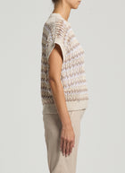 Peserico Sequin Tricot Cotton Sweater