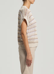 Peserico Sequin Tricot Cotton Sweater