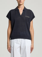 Peserico Tricot Crepe Linen Sweater