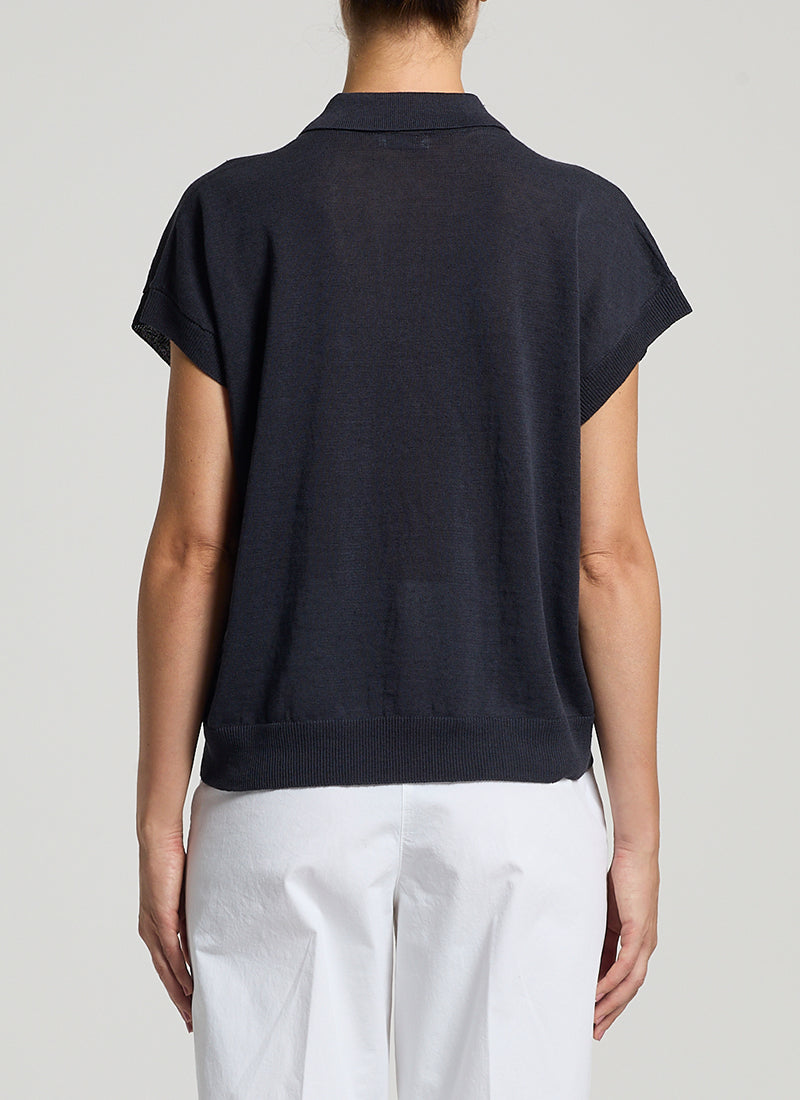 Peserico Tricot Crepe Linen Sweater