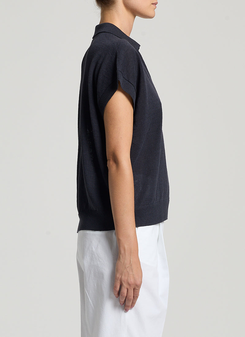 Peserico Tricot Crepe Linen Sweater