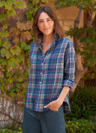 Eileen Plaid Relaxed Button-Up Shirt