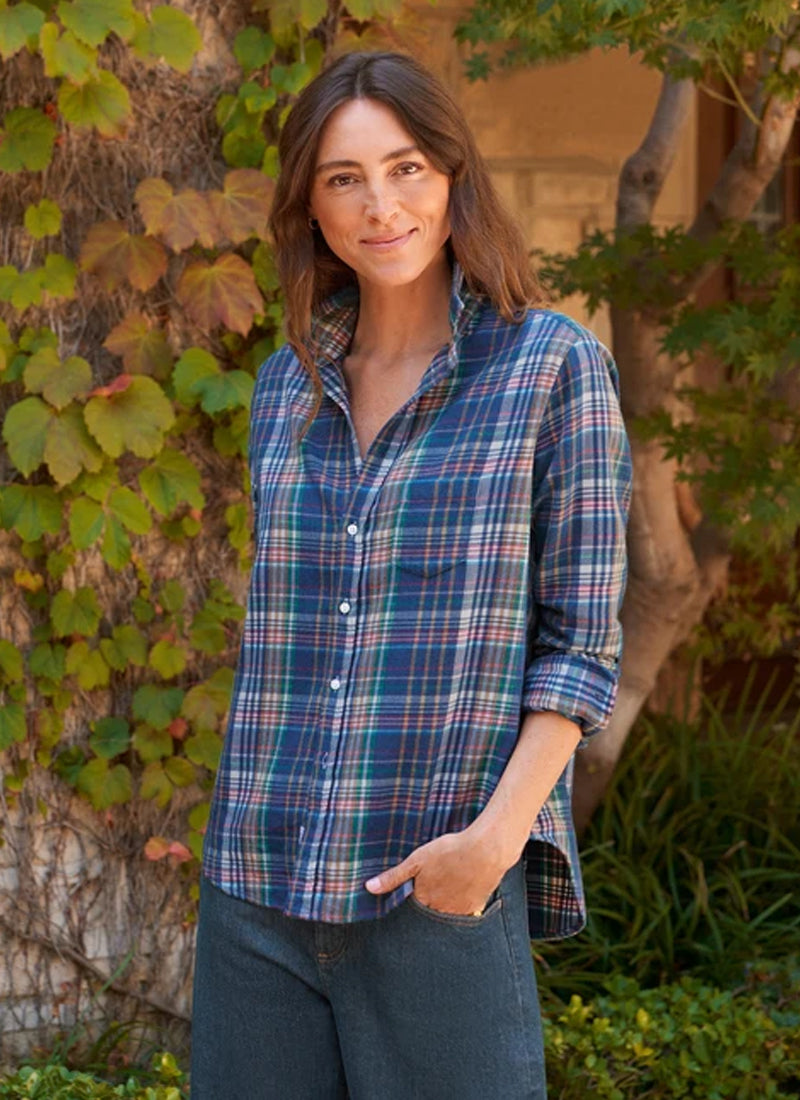 Eileen Plaid Relaxed Button-Up Shirt