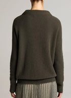 Plush Cashmere Funnel-Neck Sweater