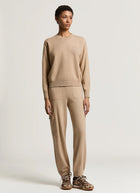 Pocket Highlight Silk Cashmere Crew Knit