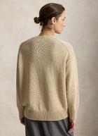 Polo Bear Cotton Knit Crew Neck Sweater