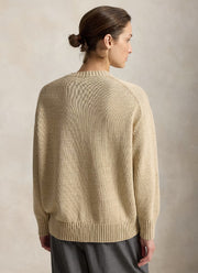 Polo Bear Cotton Knit Crew Neck Sweater