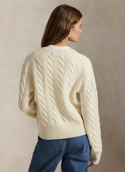 The Cable Knit Cashmere Blend Cardigan by POLO RALPH LAUREN at Andrews