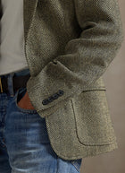 Single-Breasted Herringbone Blazer