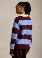 Wool Striped Rugby Polo