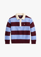 Wool Striped Rugby Polo