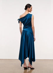 STAUD Portia Silk Dress