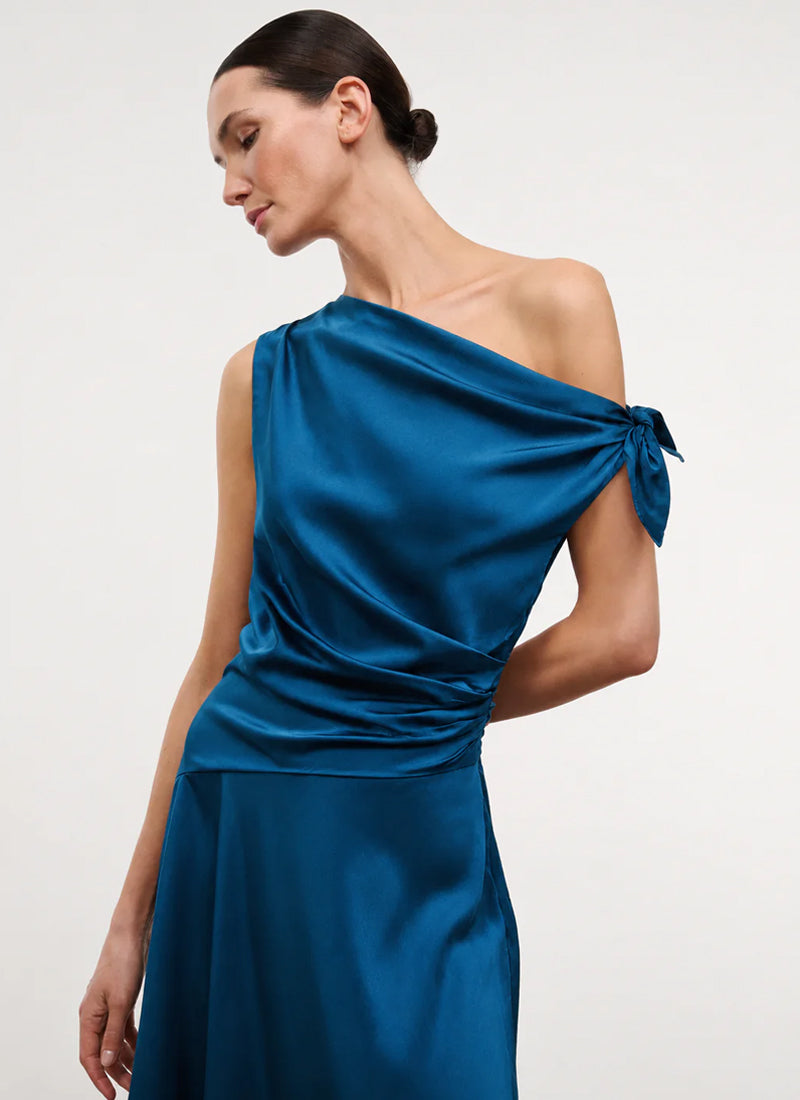 STAUD Portia Silk Dress