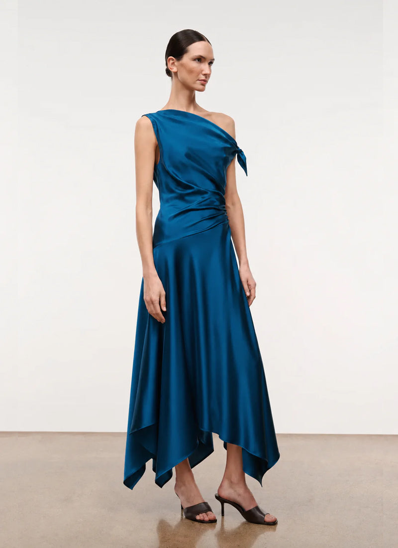 STAUD Portia Silk Dress