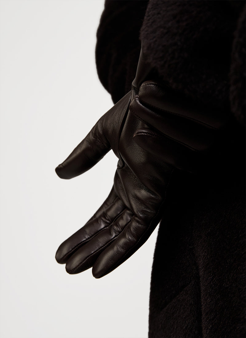 Cashmere Leather Gloves