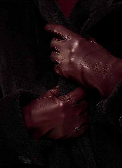 Cashmere Leather Gloves by Portolano at Andrews
