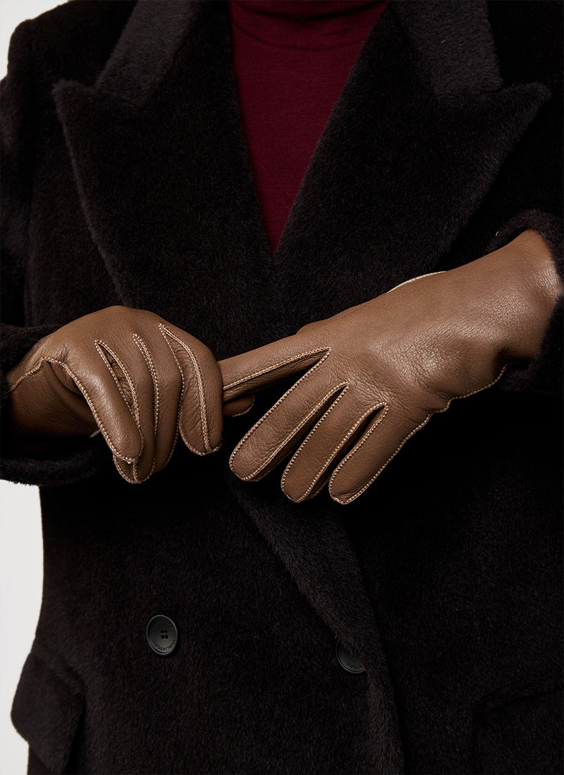 Deer Cashmere Gloves by Portolano | Andrews