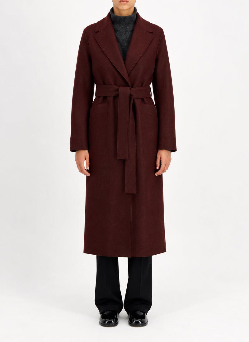 Harris Wharf London Pressed Wool Maxi Coat