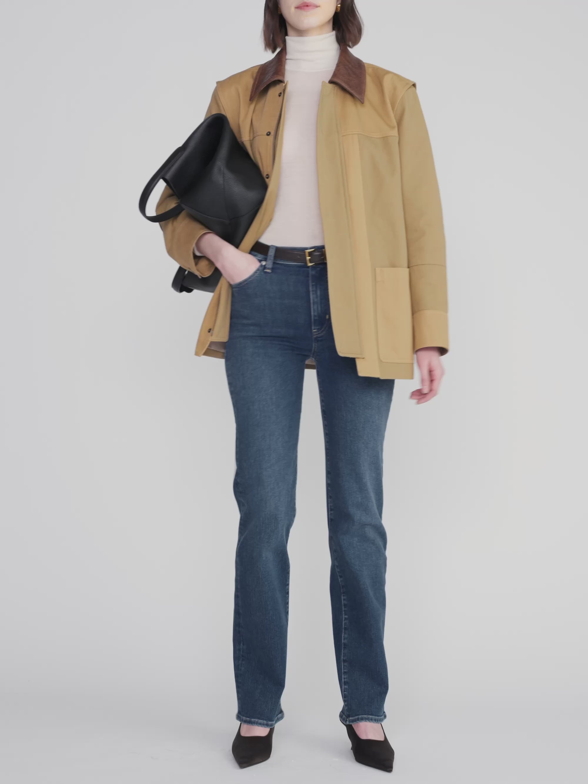  Le Sleek Straight Long Jeans by FRAME at Andrews 