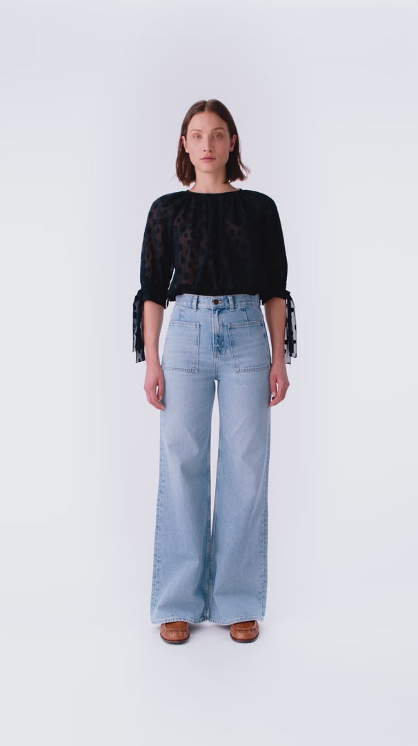Tie Sleeve Blouse by Smythe at Andrews