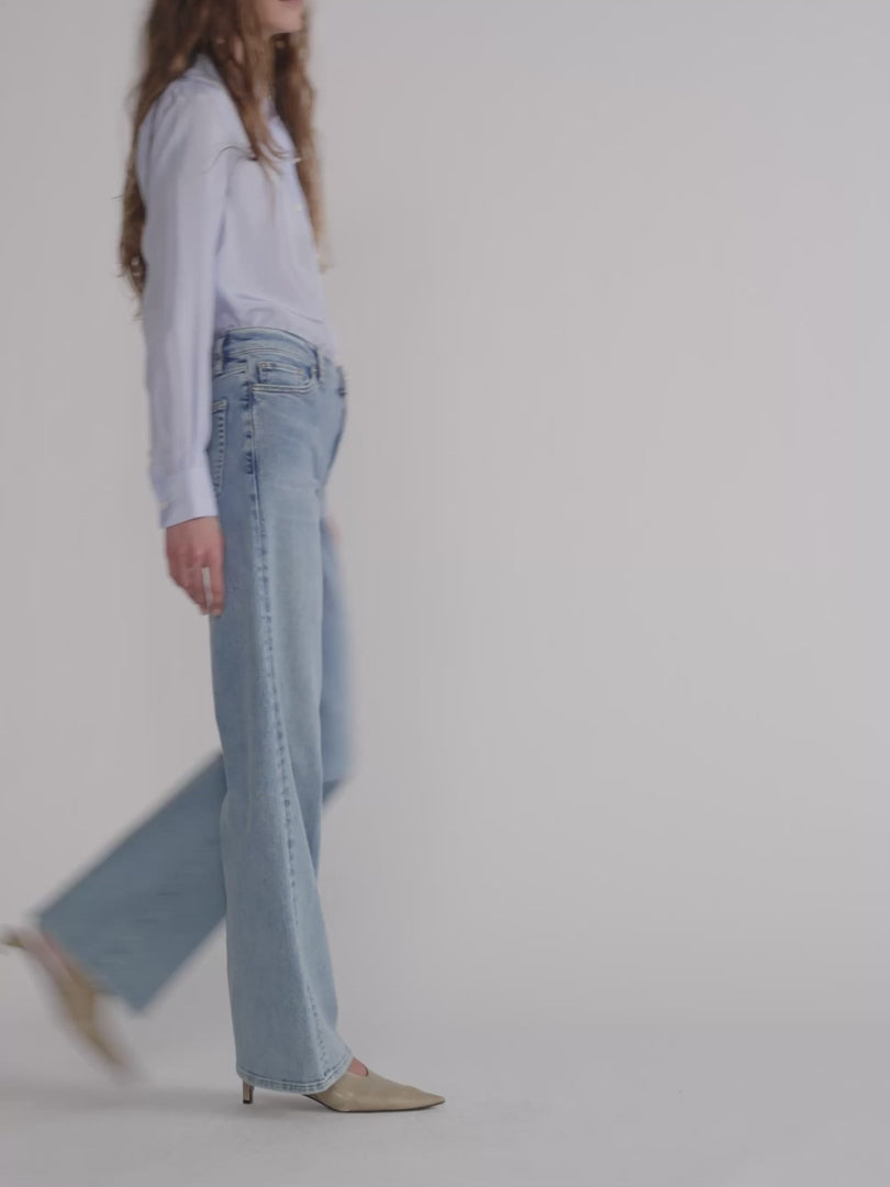 Le Slim Palazzo Wide Leg Flare Jeans by FRAME at Andrews