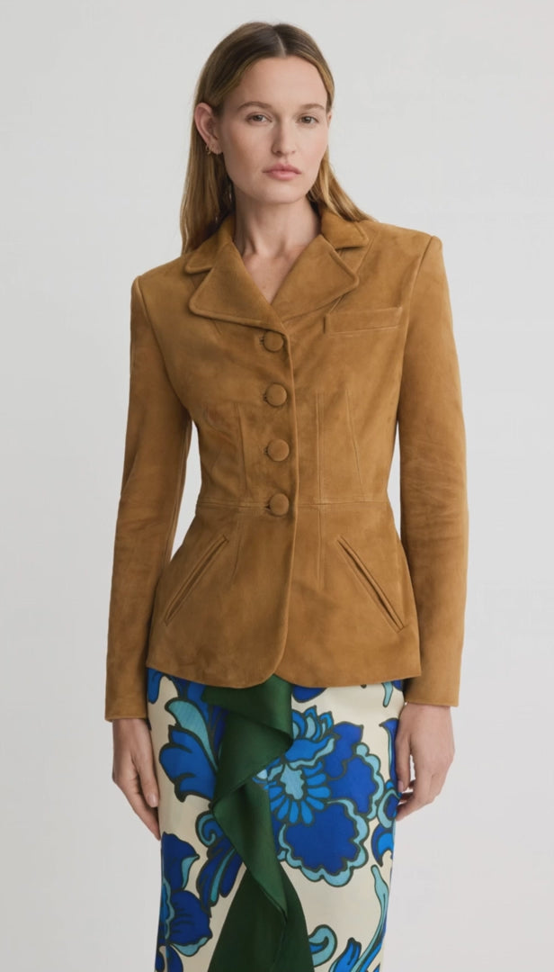 Shrunken Suede Blazer by Smythe