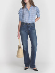 Plaid Gillian Top by FRAME at Andrews
