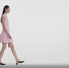  Pink Pointelle Diamante Knit Mini Dress by Naghedi at Andrews 