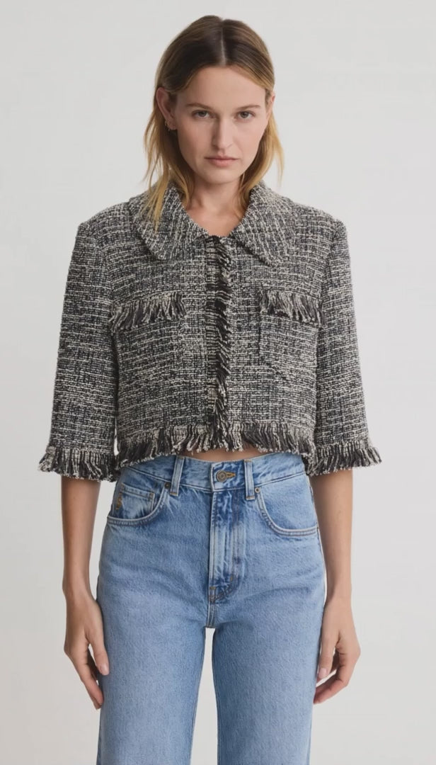 Cropped Sleeve Mini Jacket by Smythe