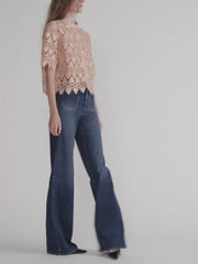 Le Slim Palazzo Modernist Pocket Wide Leg Jeans by FRAME at Andrews 