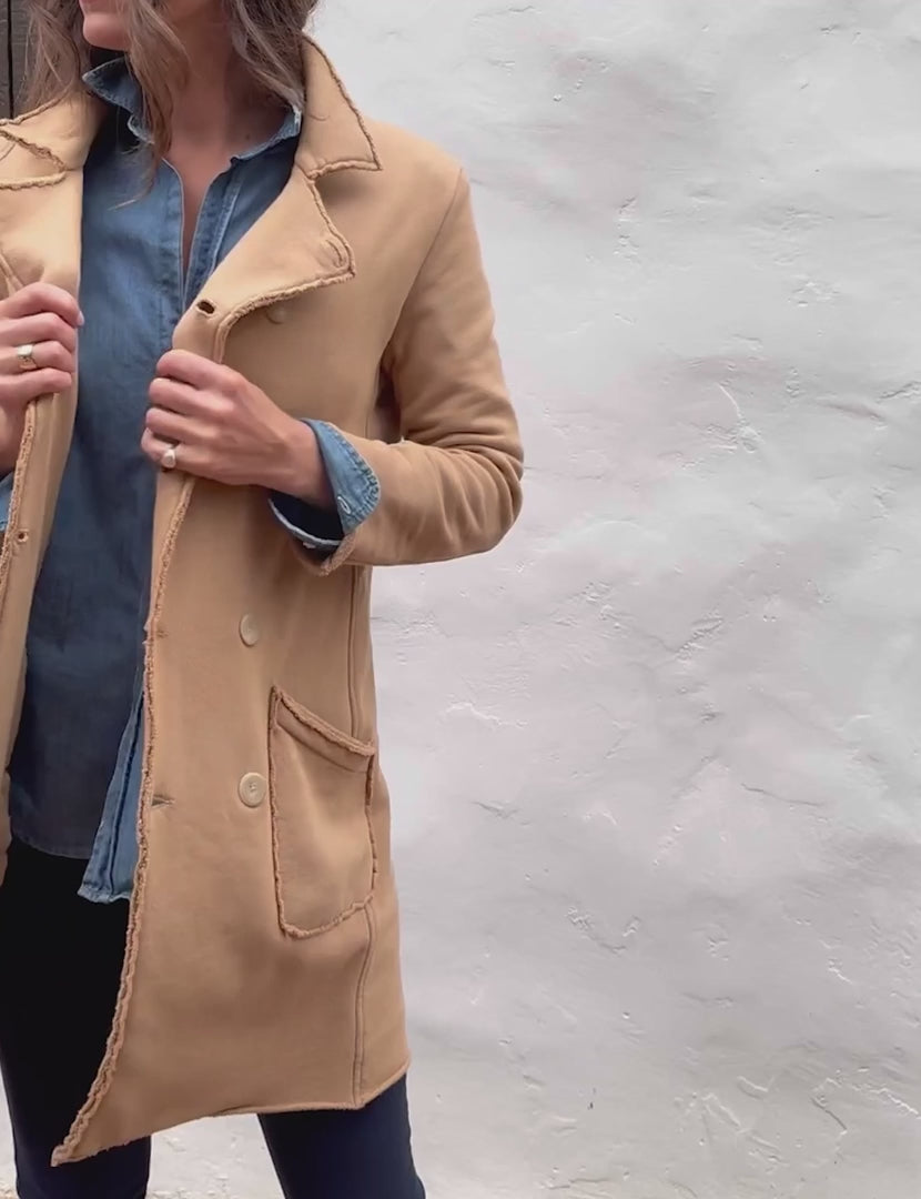  Triple Fleece Sweatshirt Trench Coat by Frank & Eileen at Andrews 