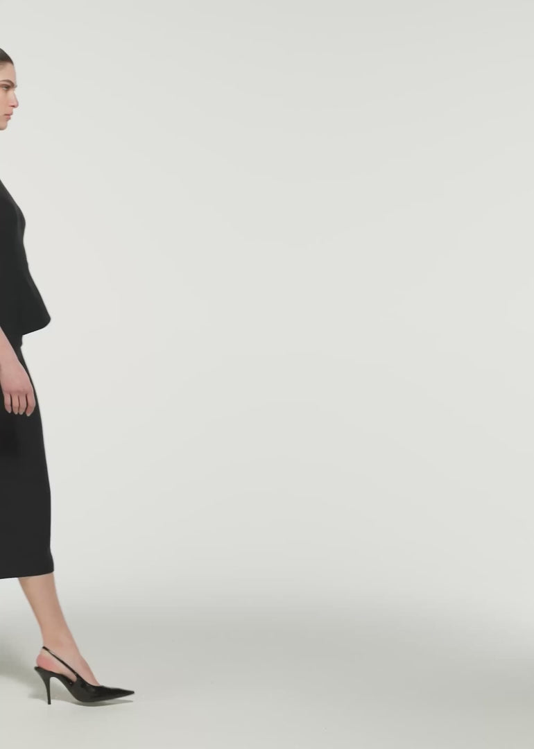 Asymetric Peplum Midi Dress by Roland Mouret at Andrews