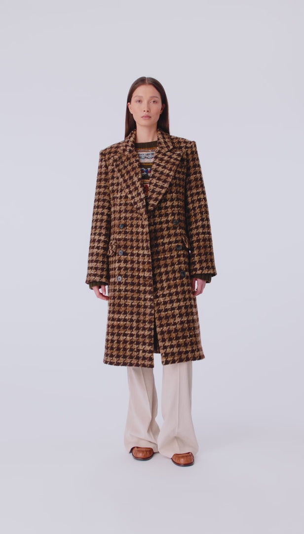 DB Houdstooth Topcoat by Smythe at Andrews