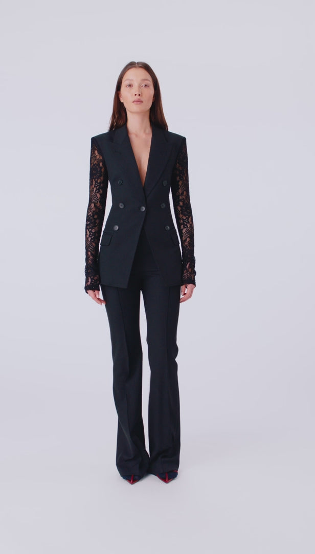  Lace Sleeve Not A DB Blazer by Smythe at Andrews 