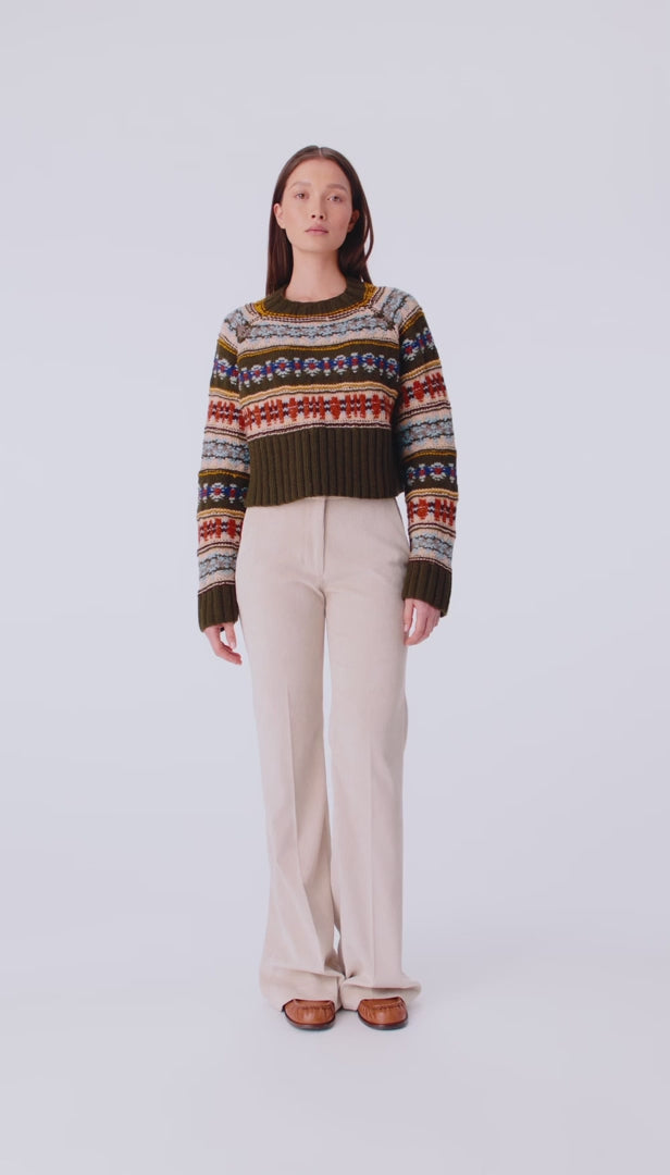 Handknit Cropped Sweater by Smythe at Andrews