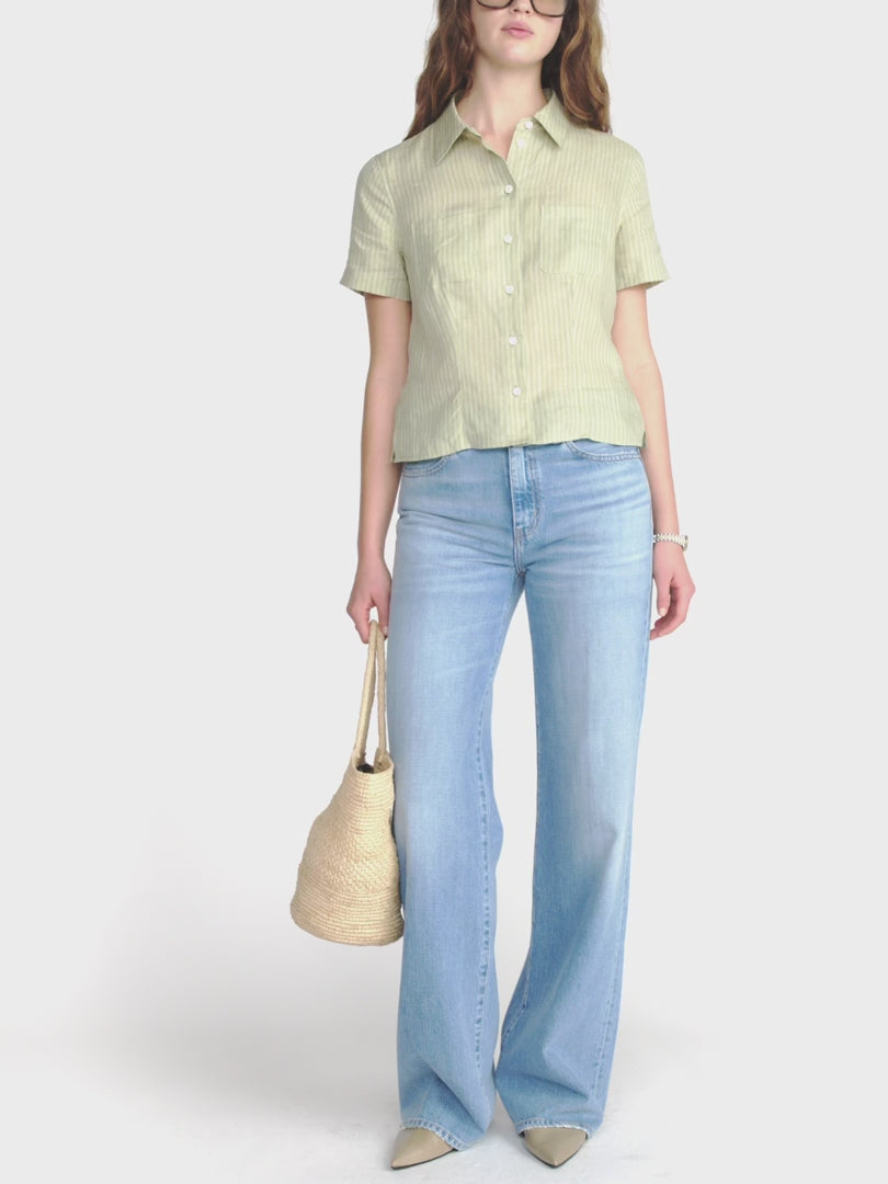  Off Duty Stroll Wide Leg Jeans by FRAME at Andrews 