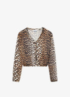 Printed Merino Cardigan