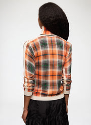Printed Merino Turtleneck Top