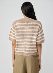 Fabiana Filippi Cotton Boucle Striped Sweater