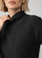 Dakota Knit Short Sleeve Turtleneck Sweater