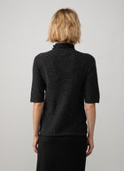 Dakota Knit Short Sleeve Turtleneck Sweater