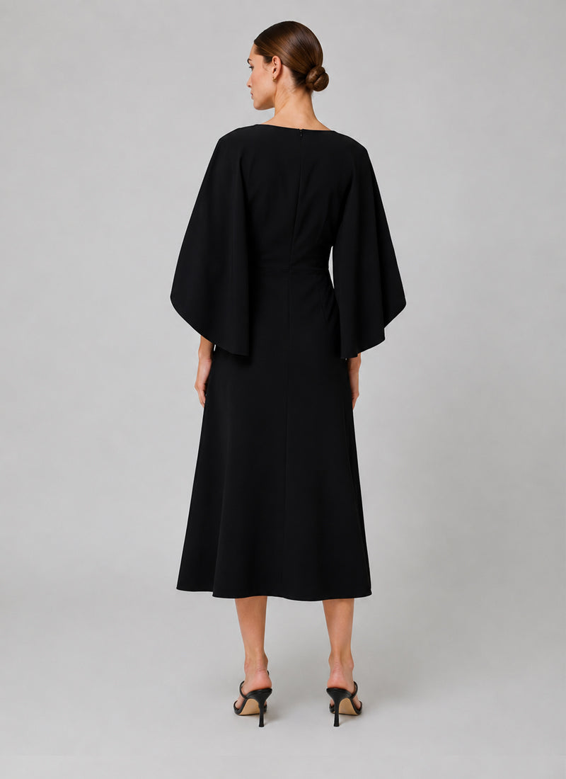 Quetzal Cape Sleeve Long Dress by Greta Constantine | Andrews