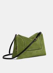 Penelope Slouch Bag Verde Suede by Wandler