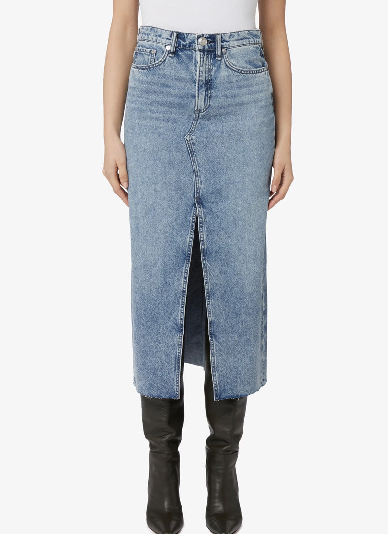 rag & bone Clara Midi Denim Skirt