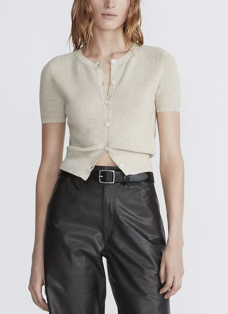 rag & bone Dina Short Sleeve Cardigan