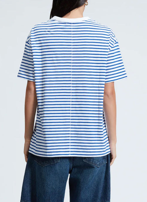rag & bone Mini Slub Stripe Boyfriend T-Shirt