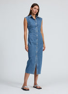 rag & bone Airflex Leah Denim Midi Dress