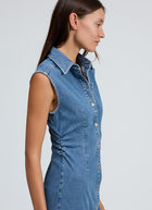 rag & bone Airflex Leah Denim Midi Dress
