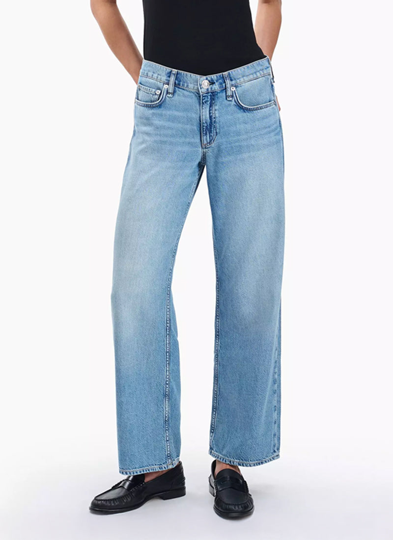 The Saige Ankle Relaxed Straight Jeans by rag & bone