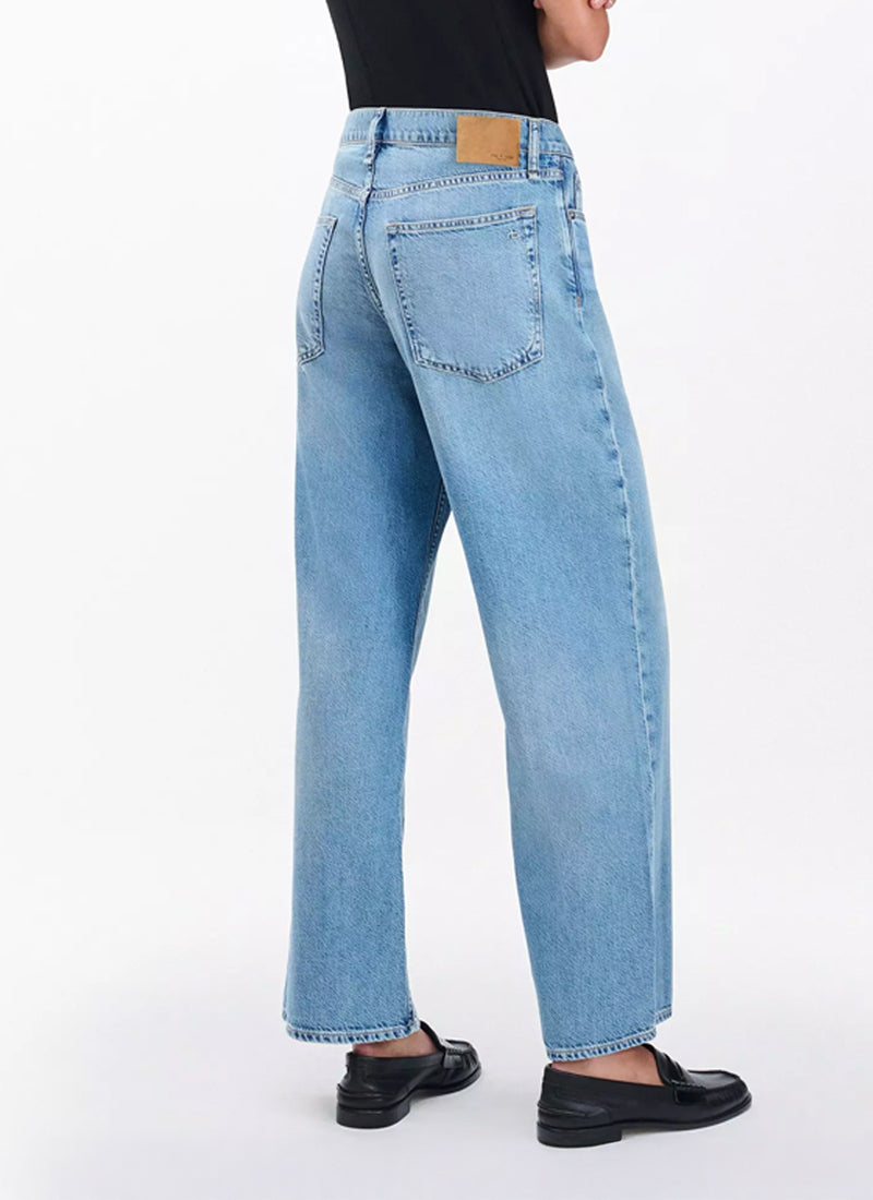The Saige Ankle Relaxed Straight Jeans by rag & bone